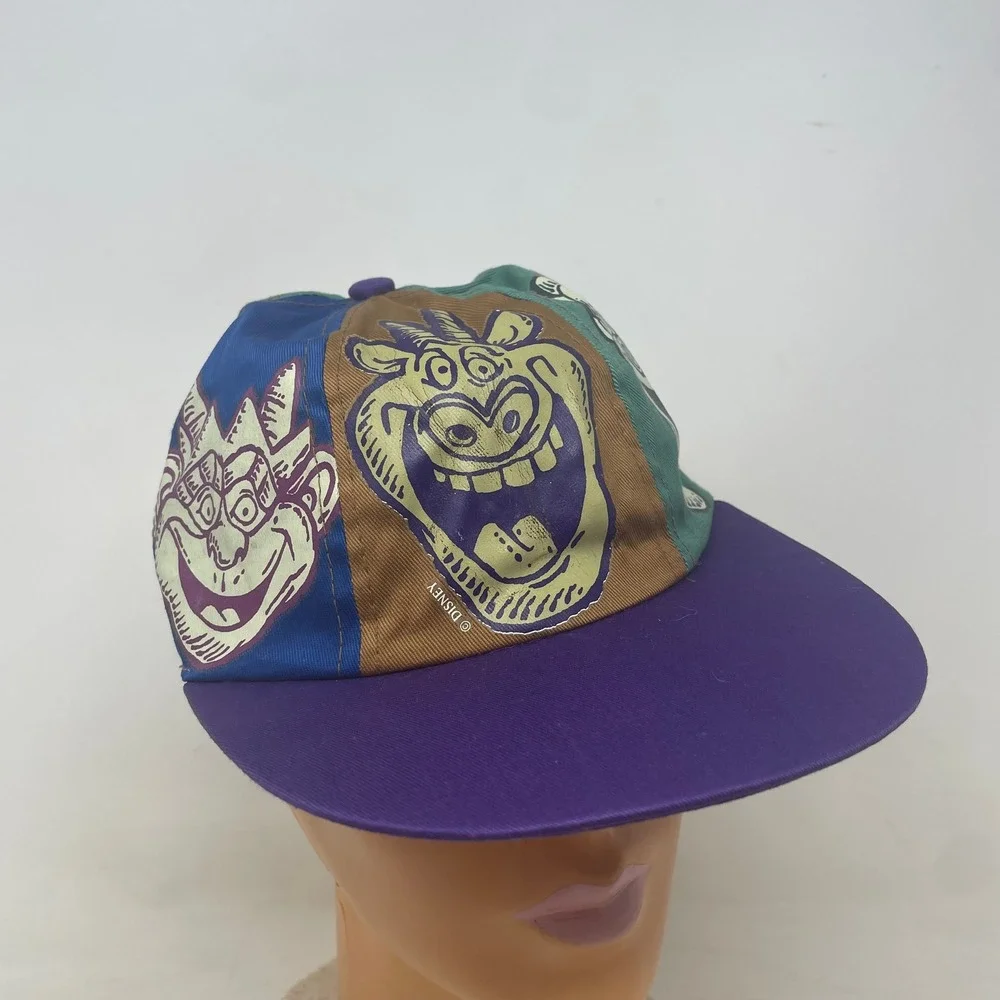Vintage Disney Hunchback of Notre Dame Gargoyles Hat Multi-Color 90s Movie Cap